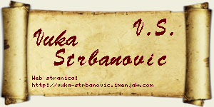 Vuka Štrbanović vizit kartica
